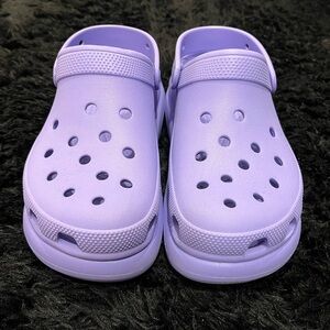 EUC - Classic Crocs Crush Platform Moon Jelly Purple Shoes Women’s Sz 9